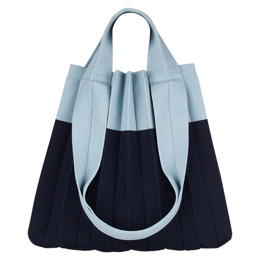 Pleats Mama 2Way Shopper Bag Navy